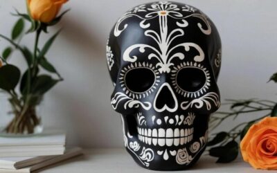 Cómo decorar un cráneo de unicel para Día de Muertos