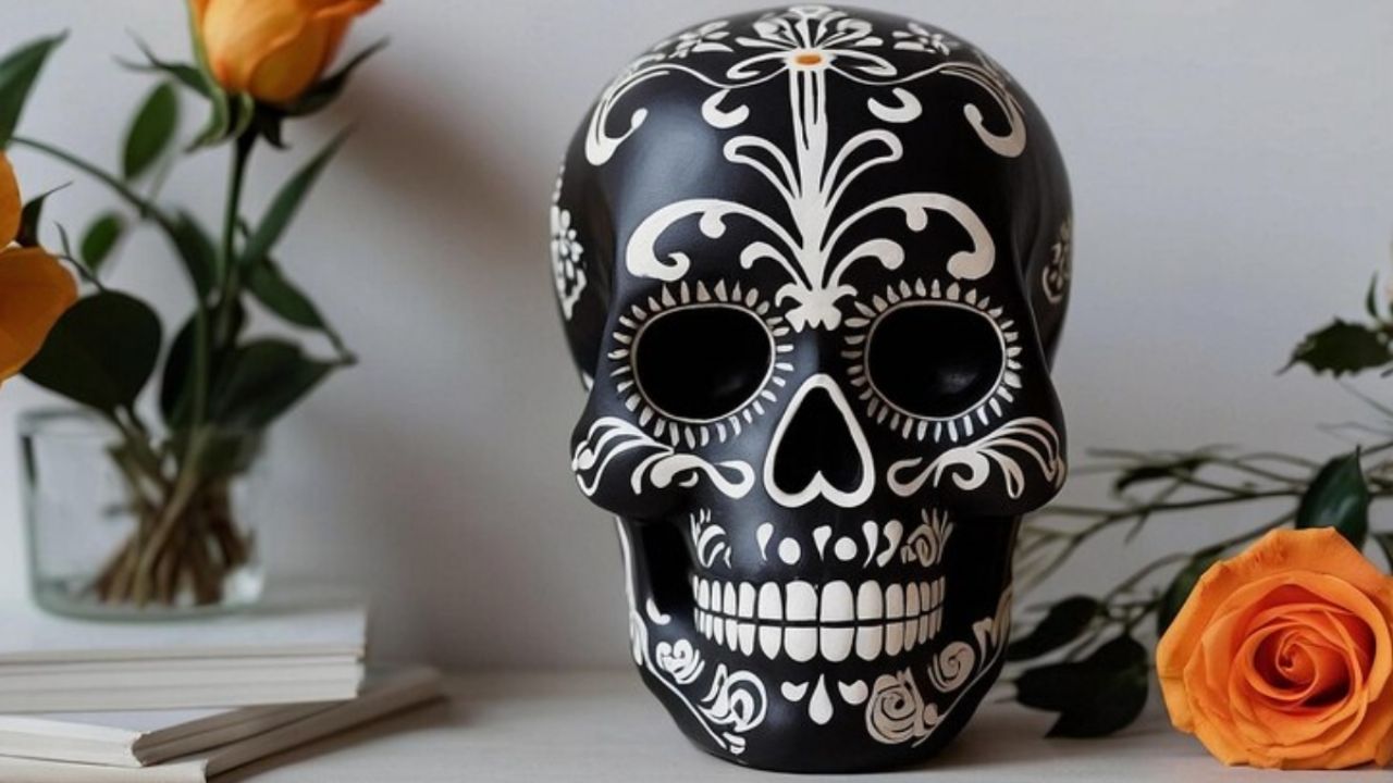 Cómo decorar un cráneo de unicel para Día de Muertos