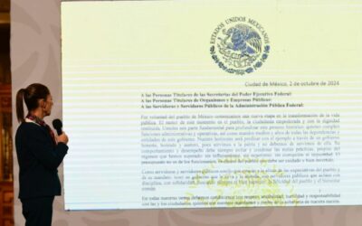 Lee Sheinbaum carta enviada a servidores públicos, "confío en que estarán a la altura de las expectativas del pueblo"